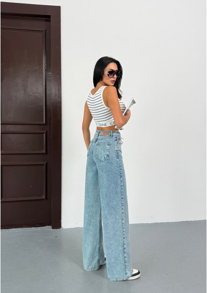 N091 Wide Leg Geniş Paça Kadın Pantolon fırsatları