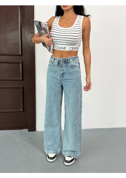 N091 Wide Leg Geniş Paça Kadın Pantolon indirimleri