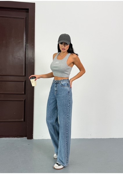 N091 Wide Leg Geniş Paça Kadın Pantolon indirimleri