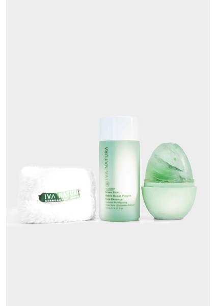 Iva Natura Green Face Shot - Frozen Face Essence 3'lü Set