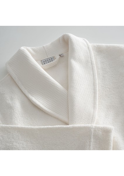 Lara Erkek Bornoz %100 Pamuk Jakarlı Krem modelleri