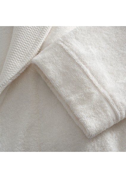 Lara Erkek Bornoz %100 Pamuk Jakarlı Krem fırsatları