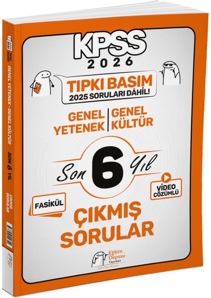 2026 Kpss Genel Yetenek Genel Kültür Tıpkı Basım Son 6 Yıl Çıkmış Sorular