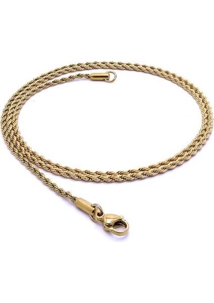 Sarmal Halat Çelik Kolye 2mm 959CEK023