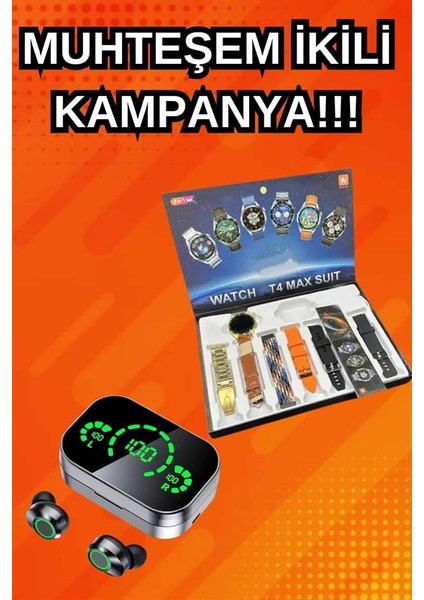 Yeni Model Akıllı Saat ve Ucuz Kaliteli Bluetooth Kulaklık Amoled Ekran Aynalı - EMY6731-1194 fiyatları