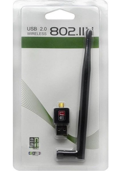 300 USB Antenli Ip Uydu Alıcıları Uyumlu Wifi Adaptör