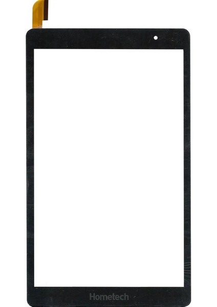 Hometech Uyumlu Alfa 8 Mg Tablet Touch Dokunmatik Siyah Ön Cam