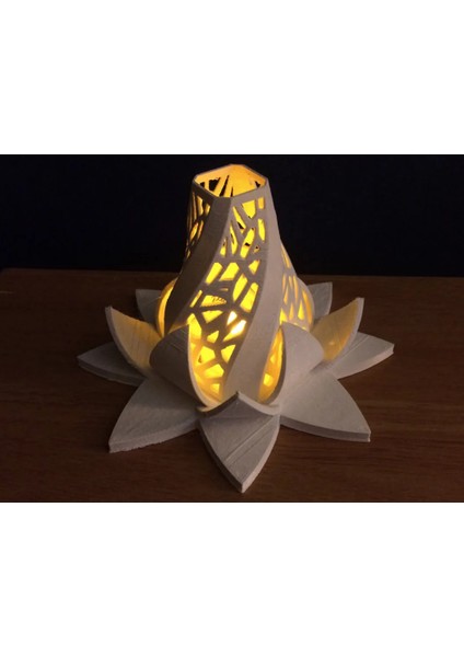 Lotus Glow Mumluk | Lotus Çiçeği Tasarım (Mum Hediye)