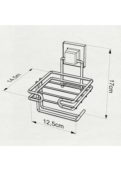 Tuvalet Kağıtlığı Yedekli Kendinden Yapışkanlı Siyah Easyfix modelleri