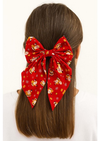 Yılbaşı Temalı Fiyonk Saten Toka