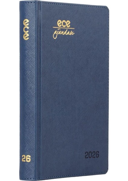 Ajandası Datça 2026 Lacivert - Günlük Kareli Sert Kapak 14X20 fiyatları