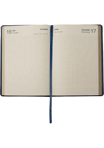Ajandası Datça 2026 Lacivert - Günlük Kareli Sert Kapak 14X20 fırsatları