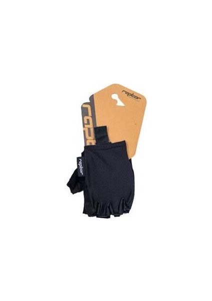 Raptor Kısa Parmak Destekli Bisiklet Eldiveni Siyah L