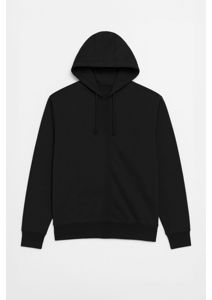 Erkek Kapüşonlu Içi Polarlı Siyah Sweatshirt fiyatları