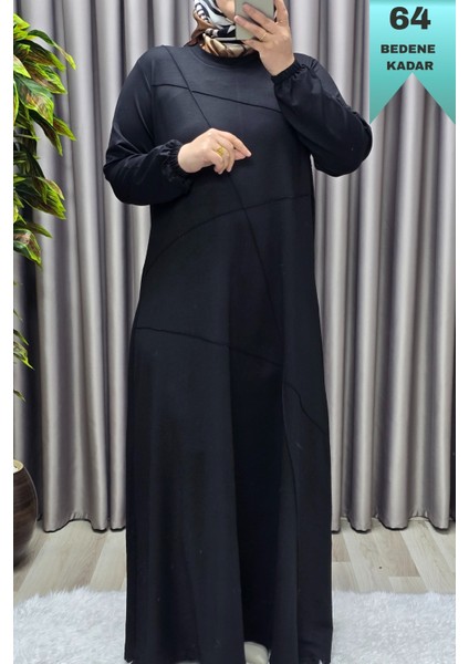 Kadın Tesettür Giyim Büyük Beden Çimalı Elbise