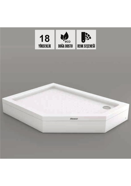 Edge Beşgen Sağ - Sol Duş Teknesi, Panelli fiyatları