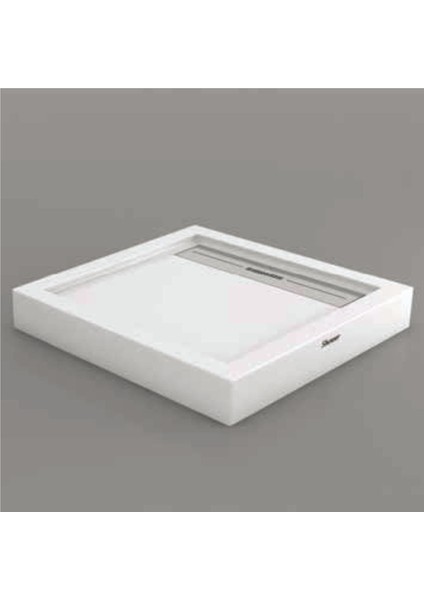 Drop Kare Dus Teknesi H=12,5 Cm, Monoblok