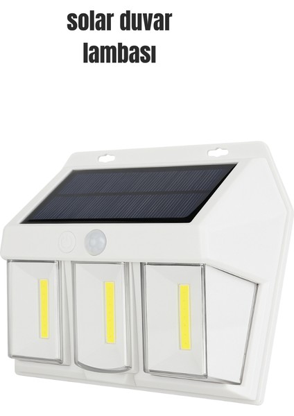 Suya Dayanıklı Solar Duvar Lambası – Akıllı Gece Sensörlü Işık