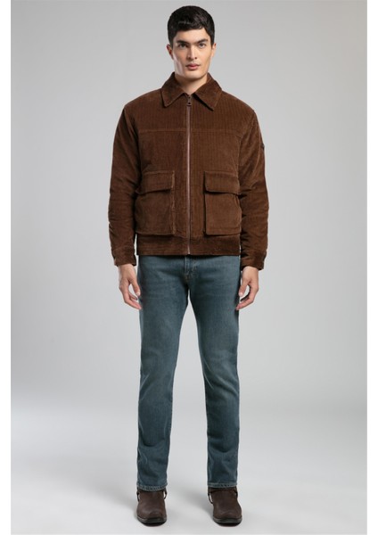 Lonroy Erkek Kadife Ceket Kahverengi