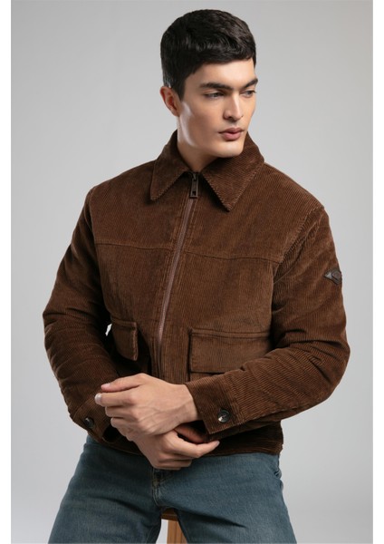 Lonroy Erkek Kadife Ceket Kahverengi modelleri