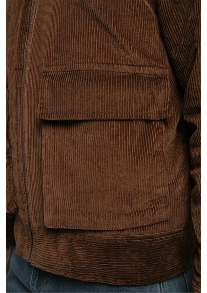 Lonroy Erkek Kadife Ceket Kahverengi