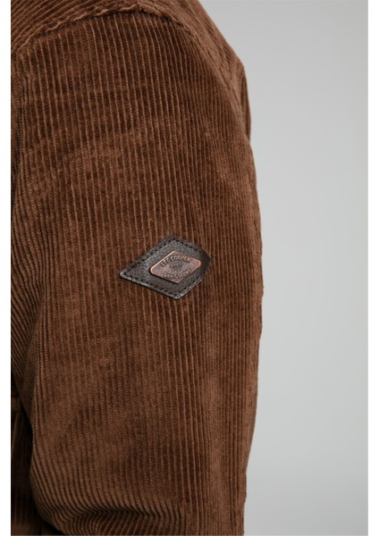 Lonroy Erkek Kadife Ceket Kahverengi