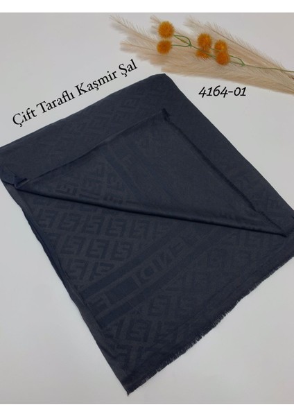 4164 Çift Taraflı Ipeksi Kaşmir Şal