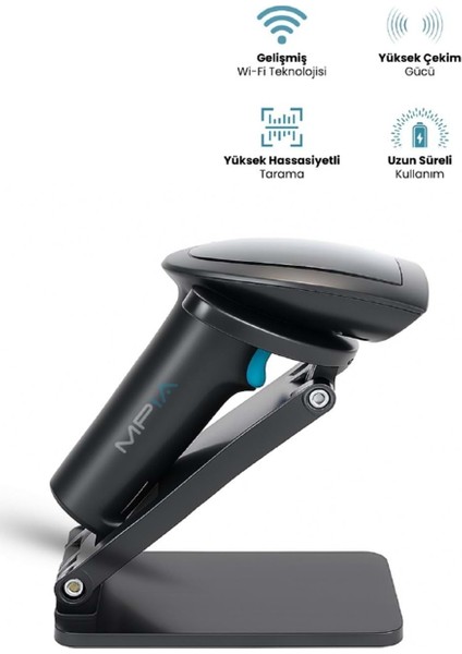 Bs-2 Kablosuz 1d/2d Standlı Barkod & Karekod Okuyucu