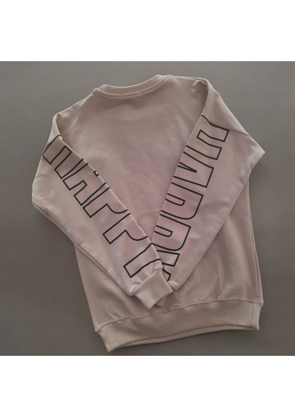 Happy Yazılı Kız Çocuk Sweatshirt fiyatları
