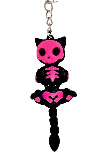 Iskelet Kedi Anahtarlık Seti – Mavi & Pembe indirimleri