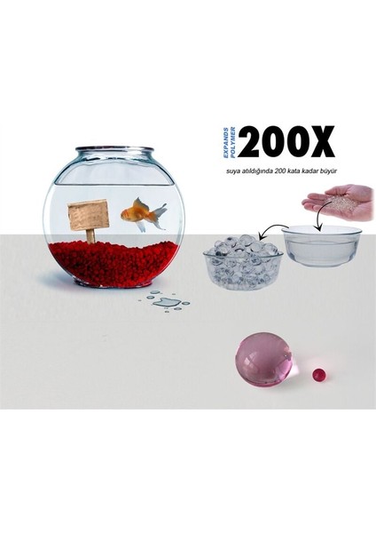 Suda Büyüyen Polymer Vazo ve Akvaryum Taşları