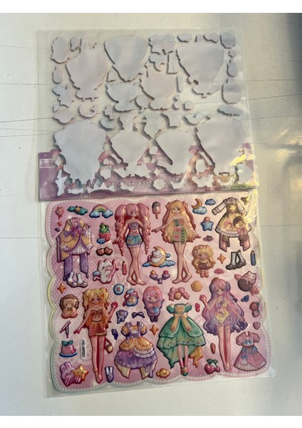 Sticker Prenses Elbise Giydirme Etkinlik Oyunu 2 Kartela Birden Model1 fiyatları