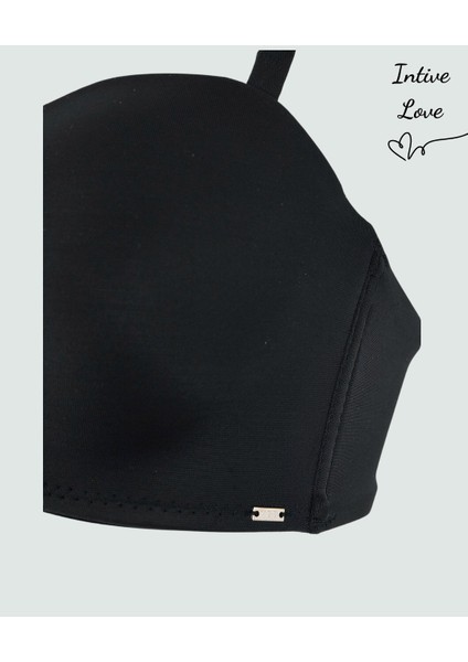 Nbb Toparlayıcı Balenli Desteksiz Straplez Sütyen – Askılı & Askısız Kullanım, Siyah Ekru Ten Renk