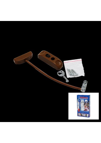 Kahverengi Halatlı Anahtarlı Emnyet Kilit (K95)