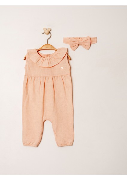 Şile Bezi Bebek Tulum ve Bandana Takım – 3-24 Ay