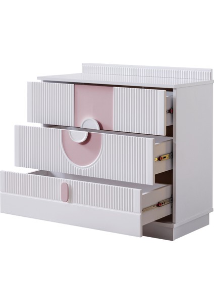 Şifonyer, Vira 3 Çekmeceli Şifonyer - Pembe fırsatları