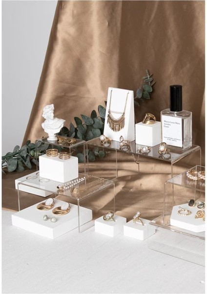 Turuncu Şeffaf Pleksi Yükseltici Sergileme Standı, Sunum ve Gösterim Için Ideal