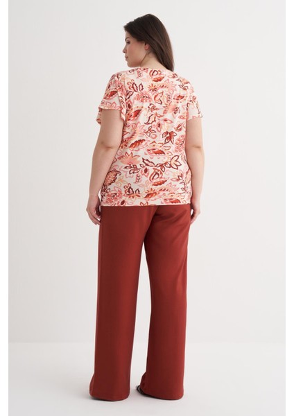 Kolları Volanlı Örme Tişört modelleri