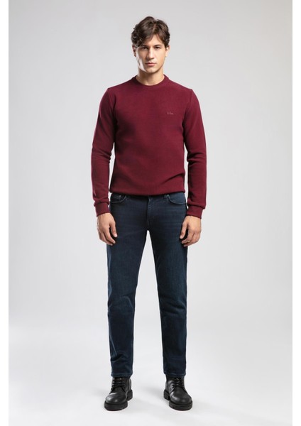 Jagger Normal Bel Dar Kesim Düz Paça Mavi Erkek Jean Pantolon