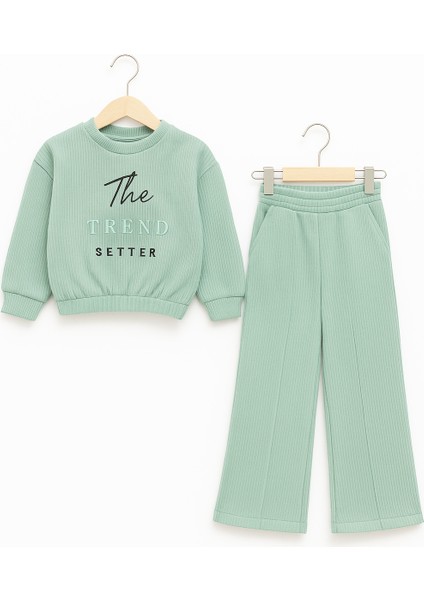 Kız Çocuk Trend Nakışlı Tarz Fitilli Polar Takım fiyatları