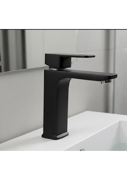 Mat Siyah Modern Lavabo Bataryası – Rudis Armatür modelleri