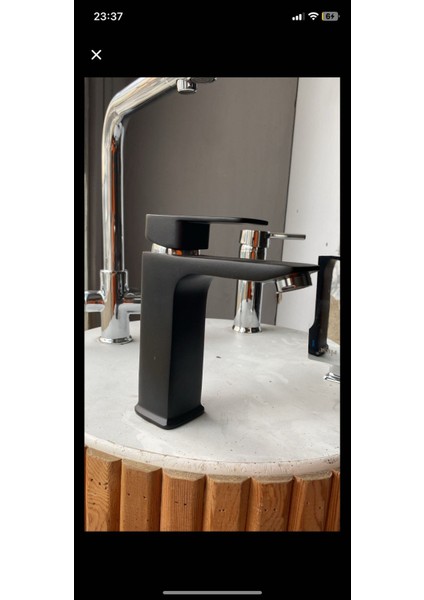 Mat Siyah Modern Lavabo Bataryası – Rudis Armatür indirimleri