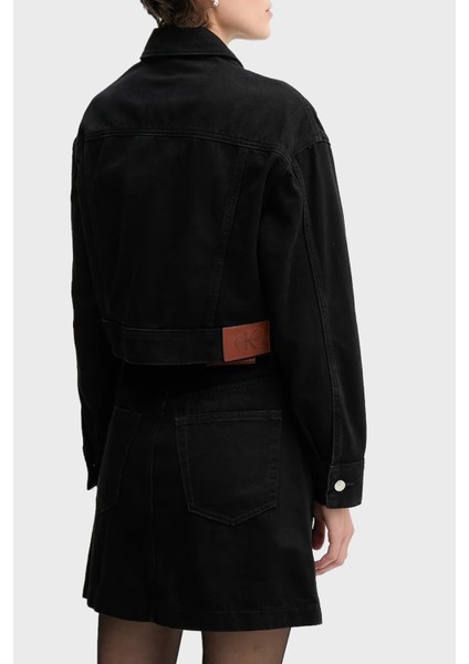 Pamuklu Fitted Fit Fermuarlı Kısa Kot Ceket LV047D779GTWM Bayan Kot Ceket LV047D779G Twm modelleri