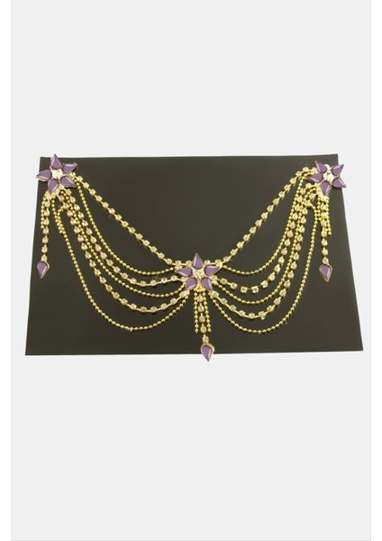 Papatya Şerit Taşlı Alınlık