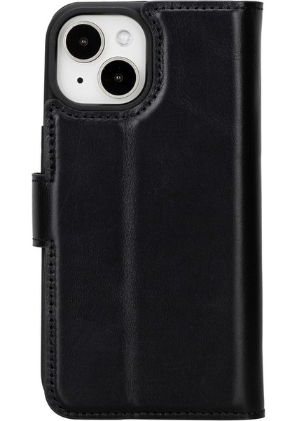 Apple iPhone 15 Uyumlu Deri Cüzdanlı Kılıf Mwwn Rst1 Siyah indirimleri