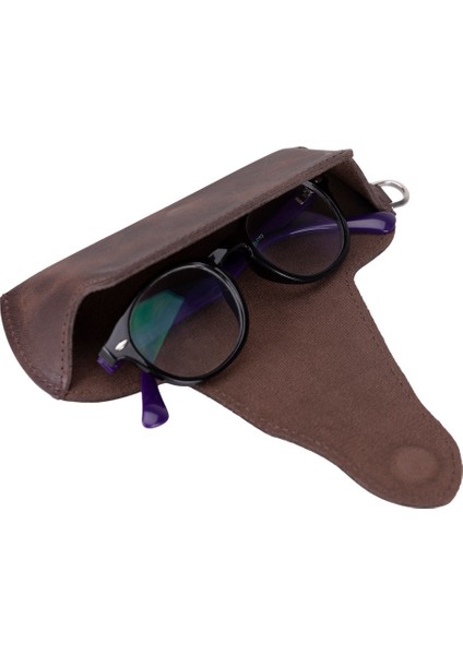 Riviera Deri Askılı Gözlük Kılıfı Kahverengi fırsatları