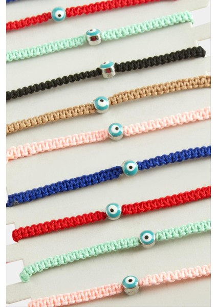 Nazar Makrome Örgülü Bileklik