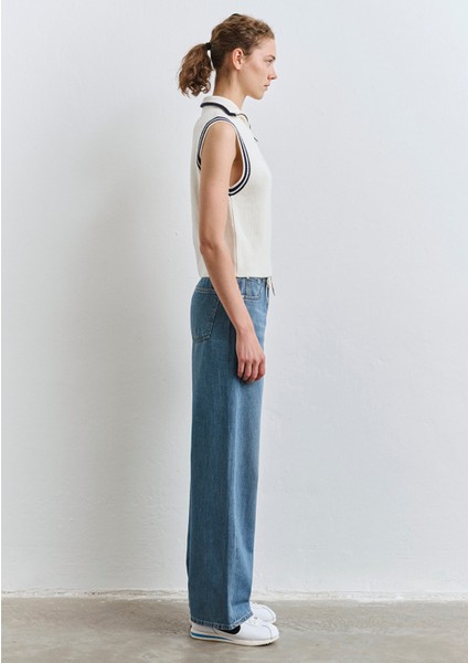 Yarı Fermuarlı Ekru Süveter 1710698-70057 fırsatları