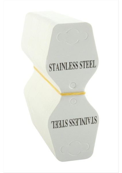 Çelik Yazılı Oval Kolye Kartı 200 Adet