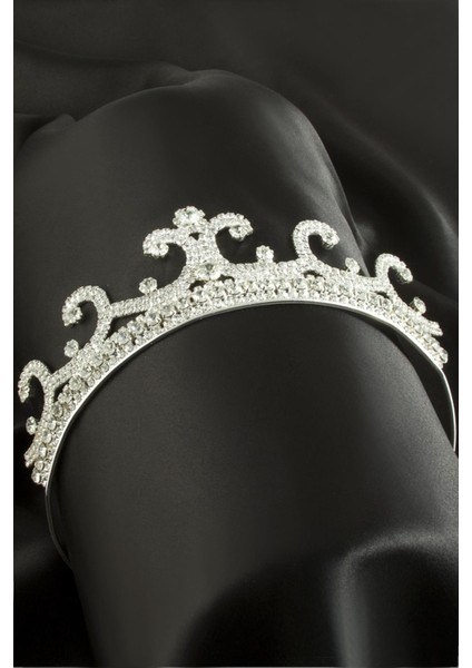 Lüks Taşlı Gelin Tacı